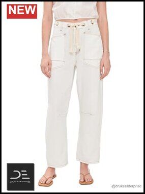 Mid-Rise Straight Leg Non-Stretch Denim Jeans